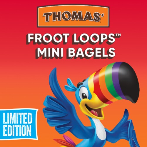 Thomas' Froot Loops Mini Bagels Perspective: right