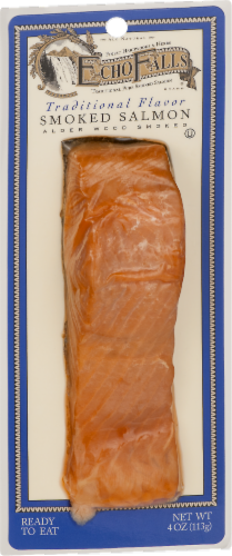 Echo Falls Traditional Flavor Smoked Salmon Perspective: right