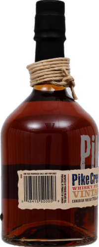 Pike Creek Handcrafted Canadian  Whisky Perspective: right