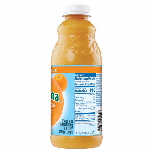 Tropicana orange juice nutrition hotsell