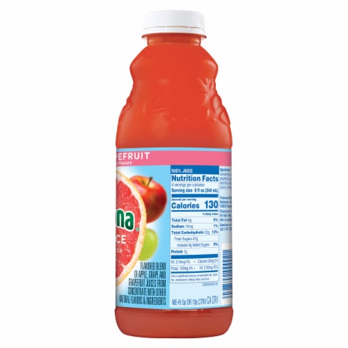 Tropicana® Ruby Red Grapefruit 100% Juice Bottle Perspective: right