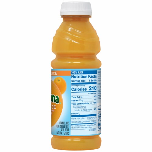 Tropicana 100% Orange Juice Bottle Perspective: right