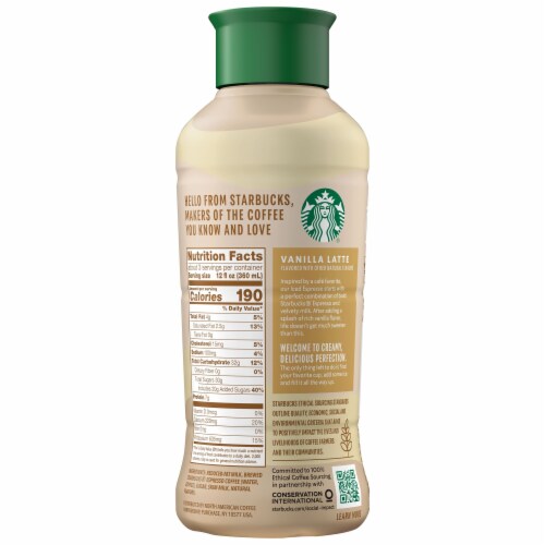 Starbucks® Vanilla Latte Flavored Iced Espresso, 40 fl oz
