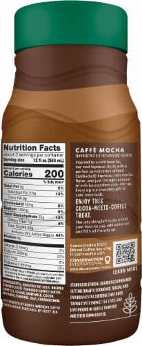 Starbucks® Caffe Mocha Flavored Iced Espresso Perspective: right