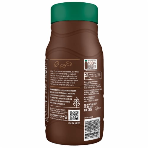 Starbucks® Vanilla Sweet Cream Cold Brew Premium Coffee Beverage Perspective: right