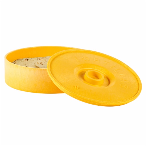 Tabletops Unlimited Infuse Plastic Tortilla Warmer - Yellow Perspective: right