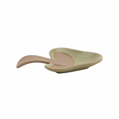 Tabletops Unlimited Green Mushroom Spoon Rest Perspective: right