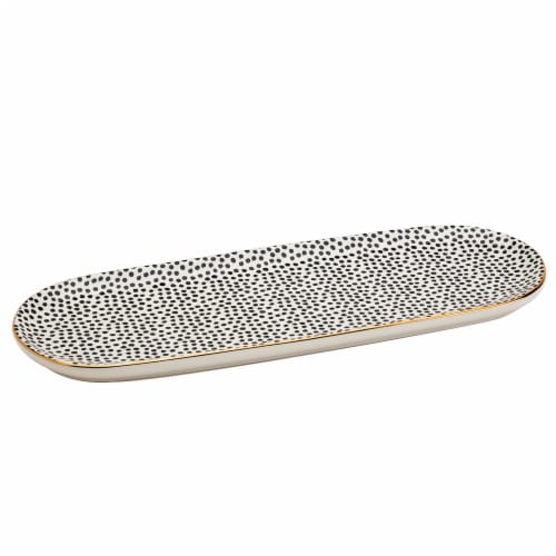 Tabletops Gallery Narrow Tray - Dots Perspective: right