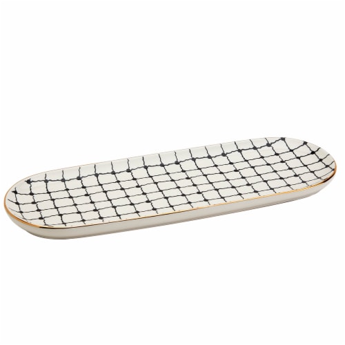 Tabletops Gallery Narrow Tray - Grid Perspective: right