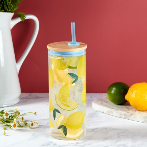 Tabletops Gallery Fruity Lucia Tumbler – Lemon Perspective: right