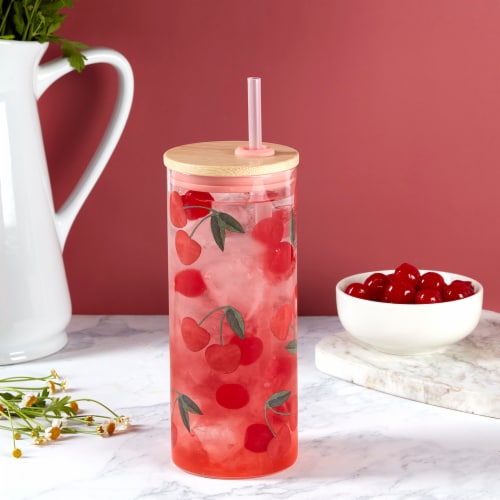 Tabletops Gallery Fruity Lucia Tumbler – Cherry Perspective: right