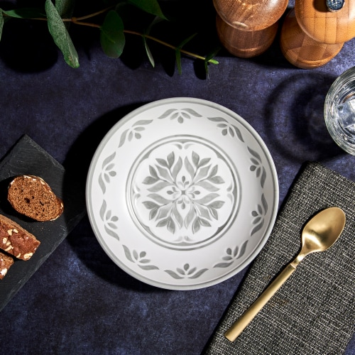 Tabletops Gallery Carrara Matte Melamine Dinner Bowl Perspective: right
