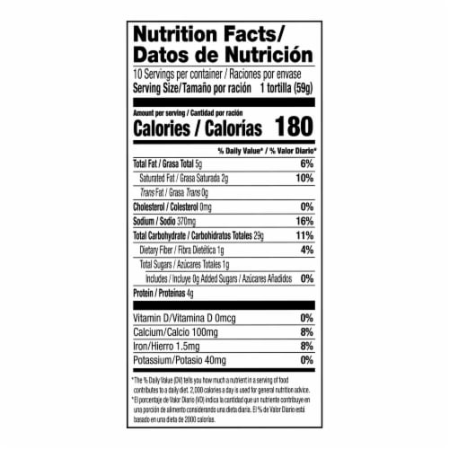 Guerrero Caseras Soft Taco Size Flour Tortillas Perspective: right