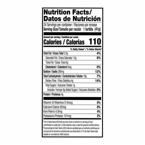 Guerrero Whole Wheat Soft Taco Size Flour Tortillas Perspective: right
