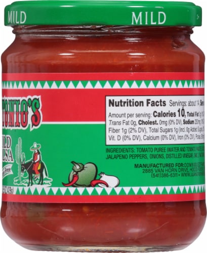 Juantonio's Mild Salsa Perspective: right