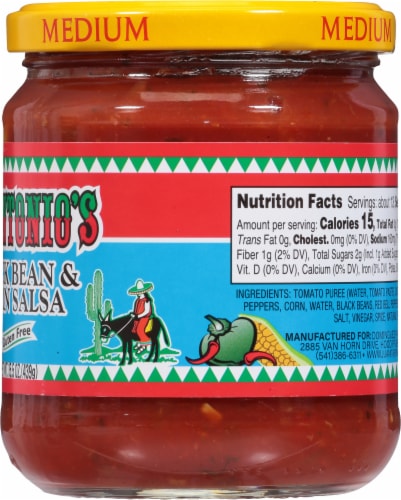 Juantonio's Black Bean & Corn Salsa Perspective: right