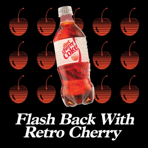 Diet Coke® Cherry Diet Soda Bottle Perspective: right