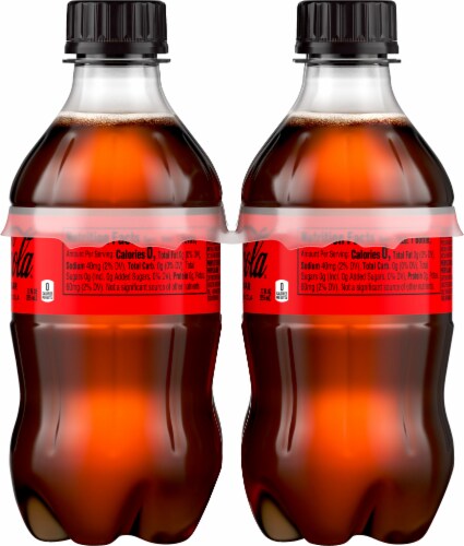 Coca-Cola® Zero Sugar Soda Bottles Perspective: right