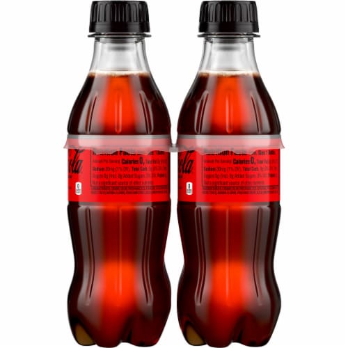Coca-Cola® Zero Sugar Soda Mini Bottles Perspective: right
