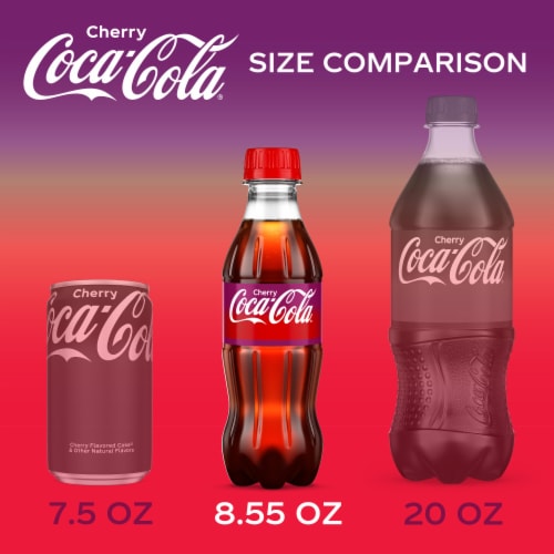 Coca-Cola® Cherry Soda Bottles Perspective: right