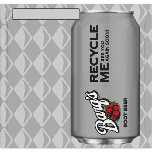 Barq's® Root Beer Soda Cans Perspective: right