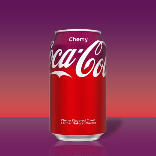 Coca-Cola® Cherry Soda Cans Perspective: right