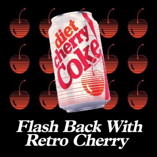 Diet Coke® Cherry Diet Soda Cans Perspective: right