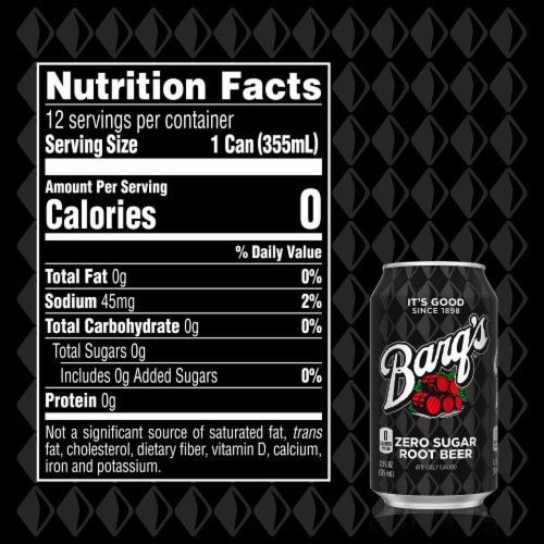 Diet Barq's® Root Beer Caffeine Free Soda Cans Perspective: right