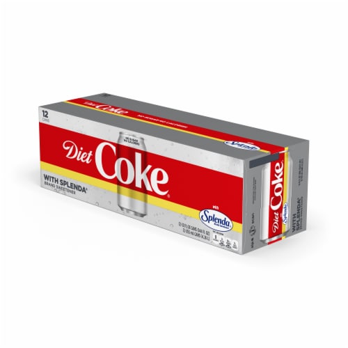 Diet Coke® Sweetened with Splenda Zero Sugar Soda Cans Perspective: right