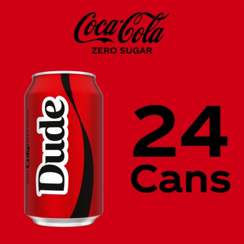 Coca-Cola Zero Sugar Soda Cans Perspective: right