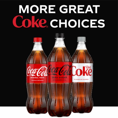 Coca-Cola® Zero Sugar Soda Bottle Perspective: right