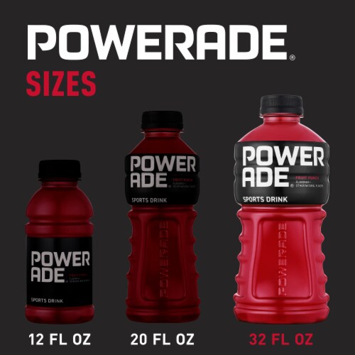 Powerade Fruit Punch Electrolyte & Vitamin Sports Drink Perspective: right