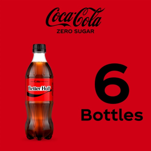 Coca-Cola® Zero Sugar Soda Bottles Perspective: right