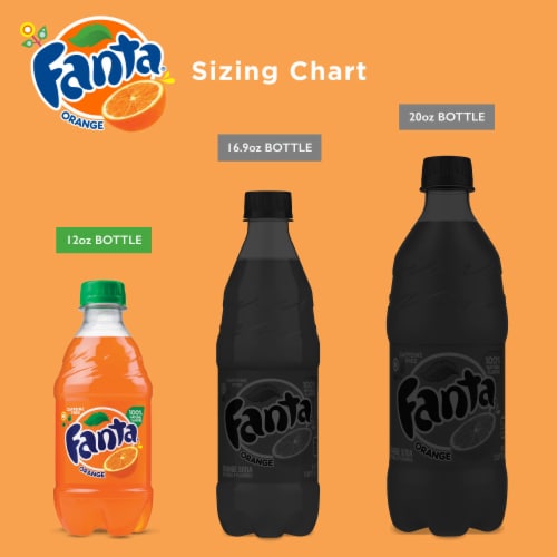 Fanta® Orange Caffeine Free Soda Bottles Perspective: right