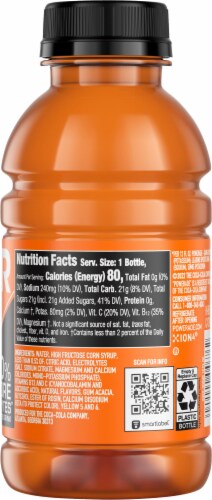 Powerade Orange Sports Drink Bottle Perspective: right