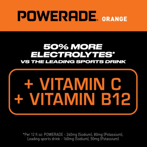 Powerade Orange Added Electrolyte & Vitamin Fruit Flavor Sports Drink