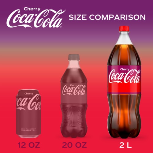 Coca-Cola® Cherry Soda Bottle Perspective: right