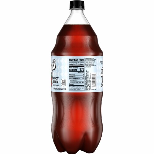 Barq'S® Root Beer Caffeine Free Soda Bottle Perspective: right