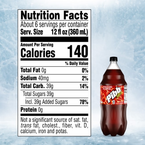 Pibb® Xtra Cherry Soda Bottle Perspective: right