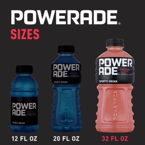 Powerade Strawberry Lemonade Electrolyte & Vitamin Sports Drink Perspective: right