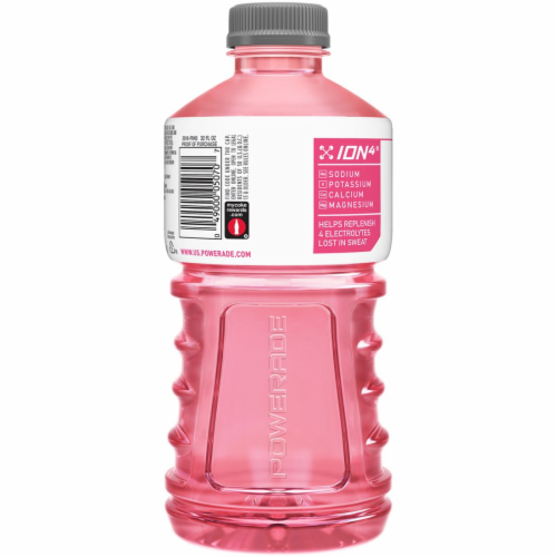 Powerade Zero Sugar Strawberry Sports Drink Perspective: right