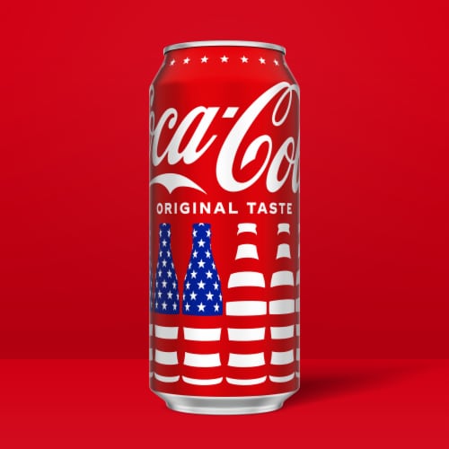 Coca-Cola Classic Soda Cans Perspective: right