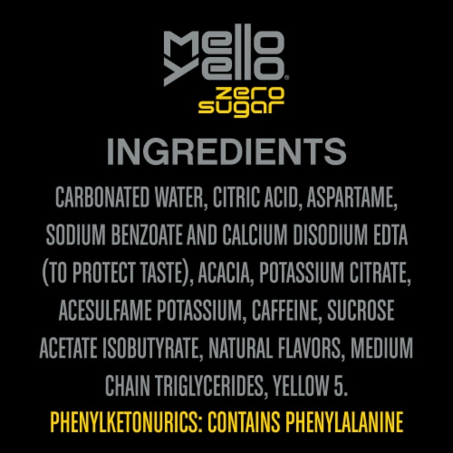 Mello Yello® Zero Sugar Citrus Soda Cans Perspective: right
