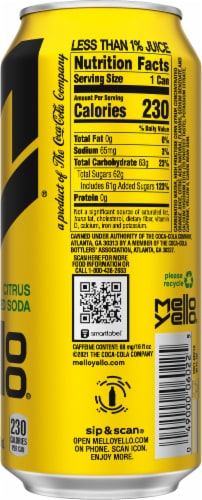 Mello Yello Citrus Flavored Soda Perspective: right