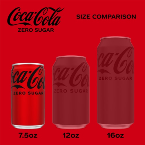 Coca-Cola Zero, 24 ct, 7.5 FL OZ Mini-Can by Coke Zero –