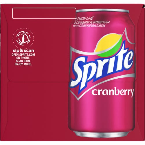 Sprite Lemon Lime Cranberry Soda Can, 12 pk / 12 fl oz Mariano’s