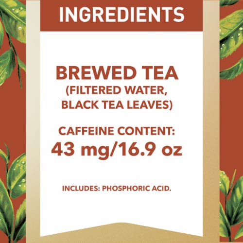 Gold Peak Unsweetened Black Iced Tea Drink Perspective: right