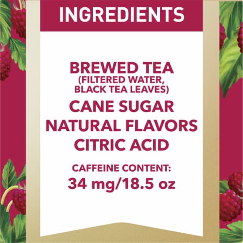 Gold Peak Raspberry Flavored Iced Tea Drink Perspective: right