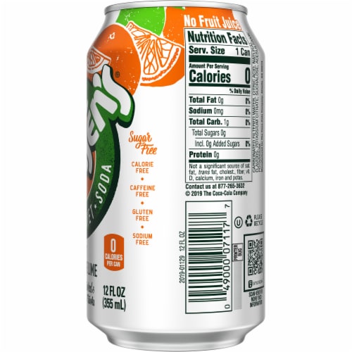 Hansen's Diet Tangerine Lime Soda Perspective: right
