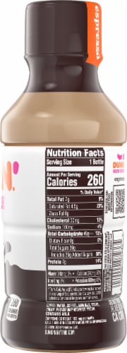 Dunkin' Donuts Espresso Iced Coffee Perspective: right